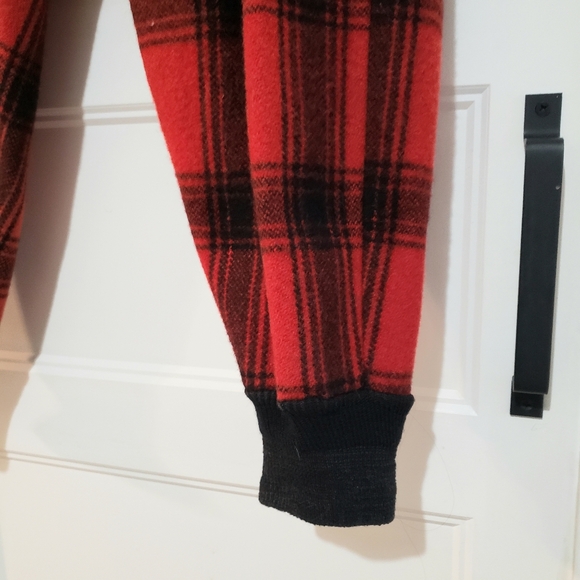 Vintage Wool Buffalo Plaid Hunting Pants Men 33x29 Red Lumberjack Outdoor Unisex - Picture 6 of 14